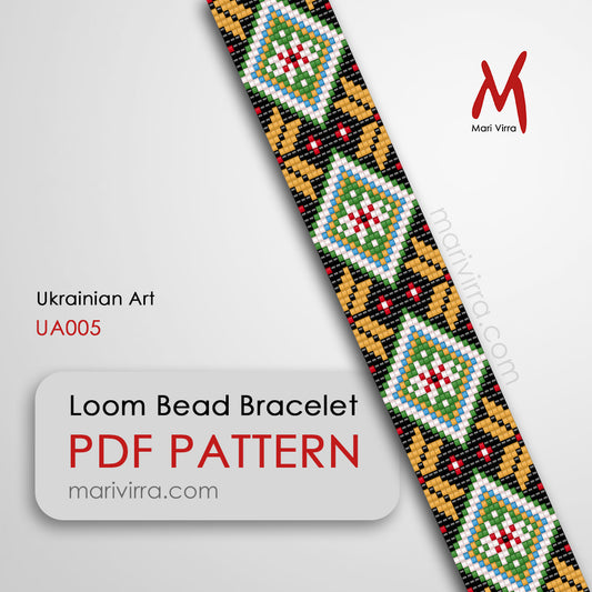 Ukrainian Art Loom Digital Bead Pattern
