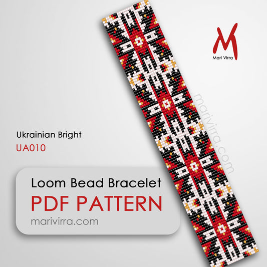 Ukrainian Bright Loom Digital Bead Pattern
