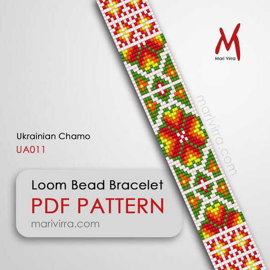 Ukrainian Chamo Loom Digital Bead Pattern