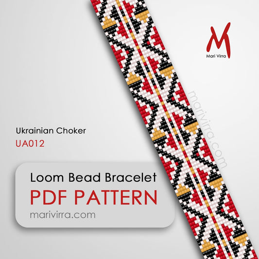 Ukrainian Choker Loom Digital Bead Pattern