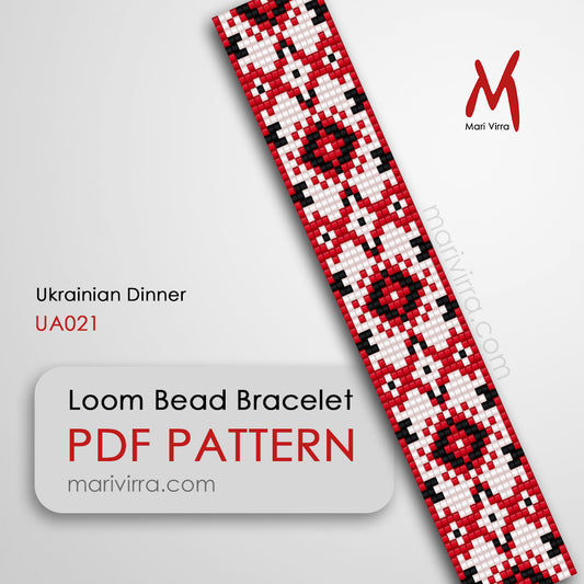 Ukrainian Dinner Loom Digital Bead Pattern