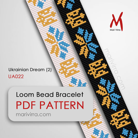 Ukrainian Dream Loom Digital Bead Pattern