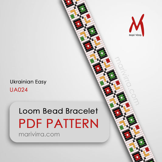 Ukrainian Easy Loom Digital Bead Pattern