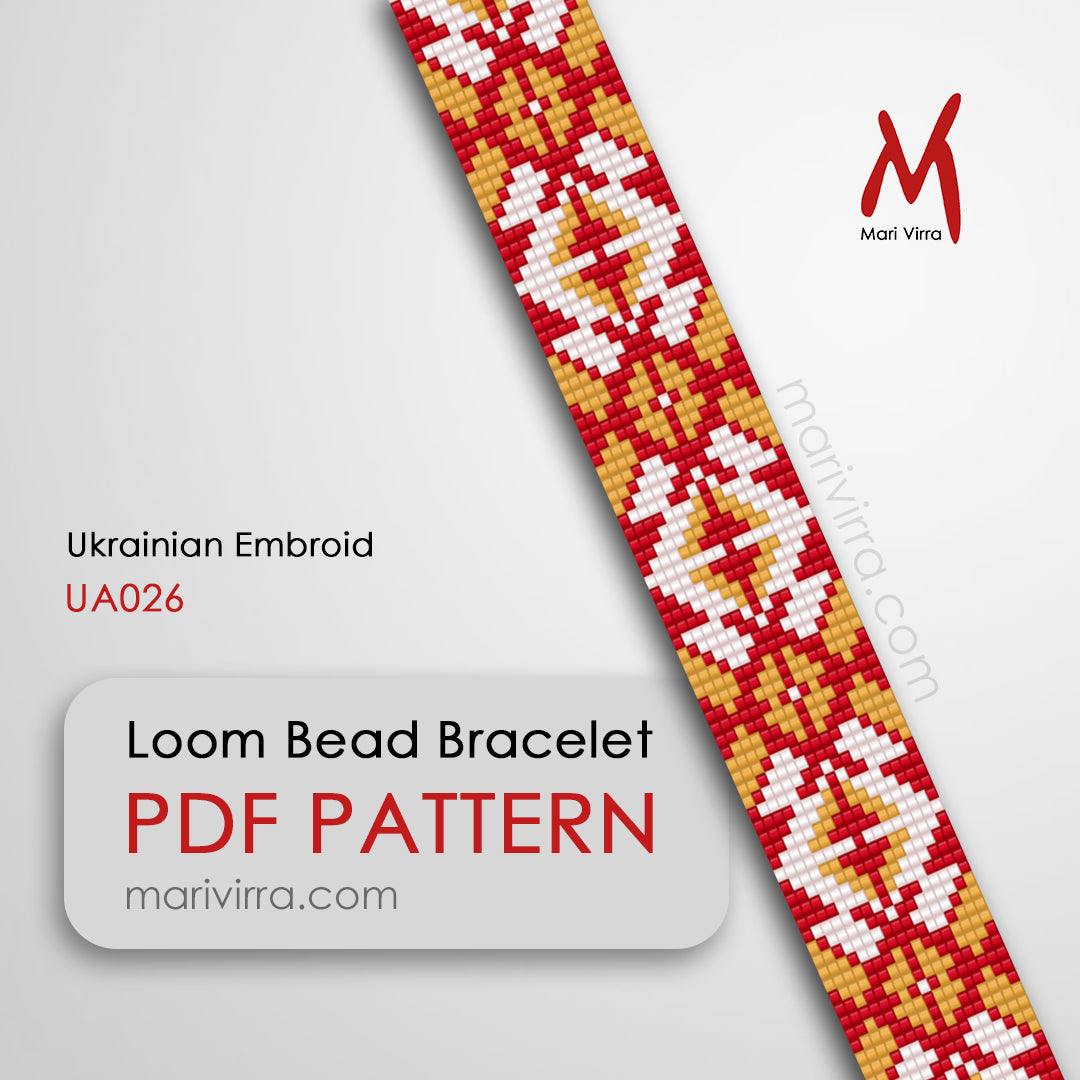Ukrainian Embroid Loom Digital Bead Pattern