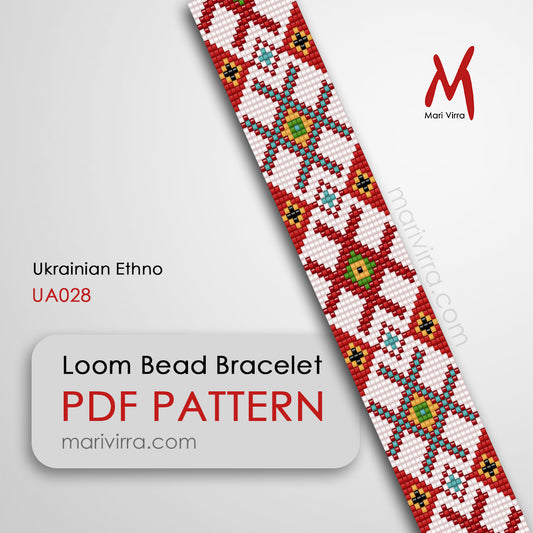 Ukrainian Ethno Loom Digital Bead Pattern
