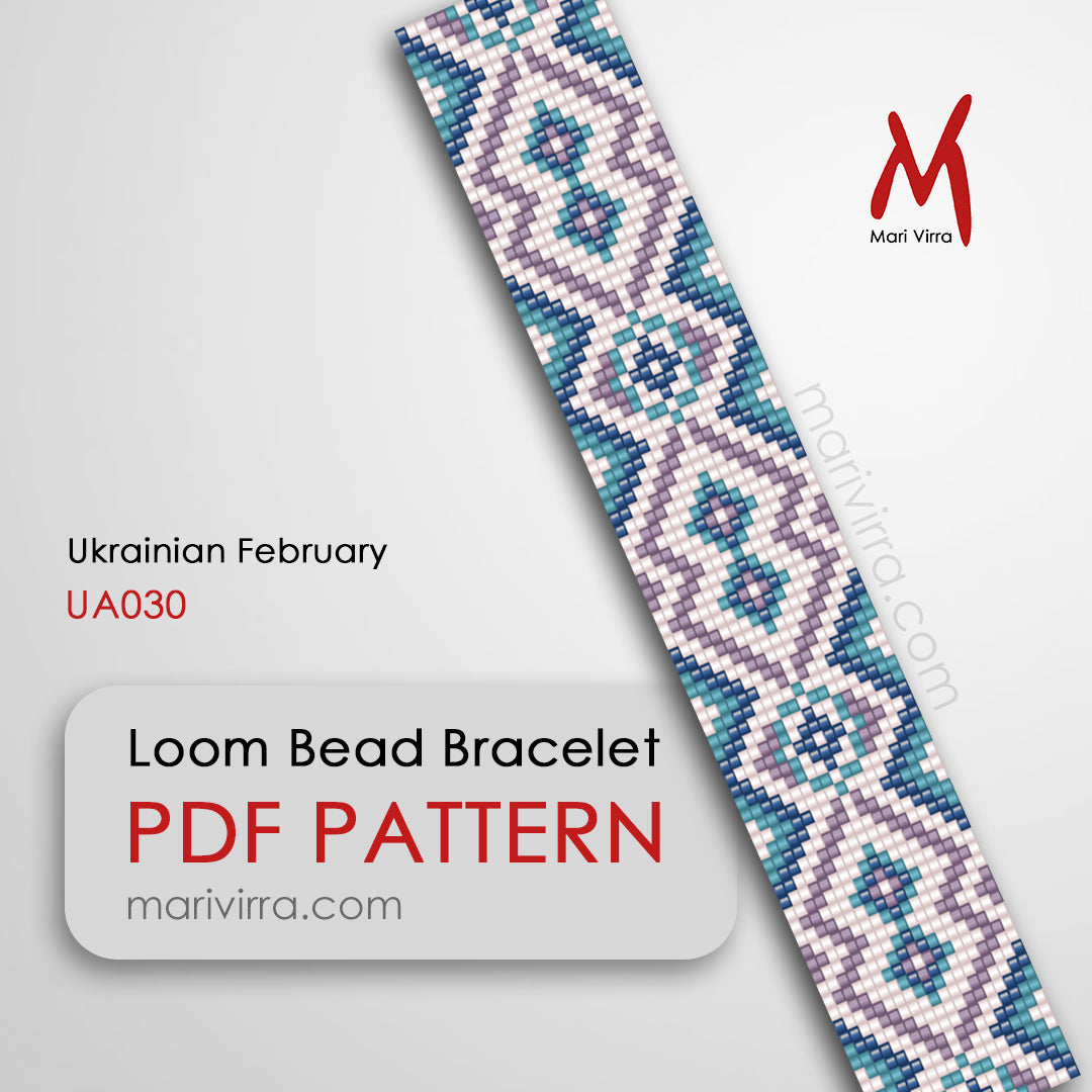 Ukrainian February Loom Digital Bead Pattern