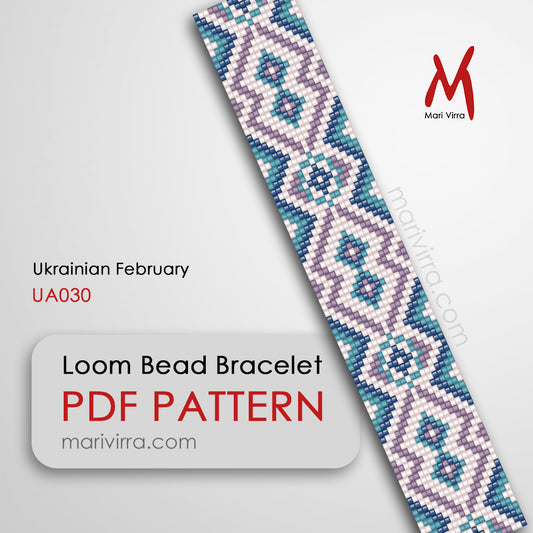 Ukrainian February Loom Digital Bead Pattern