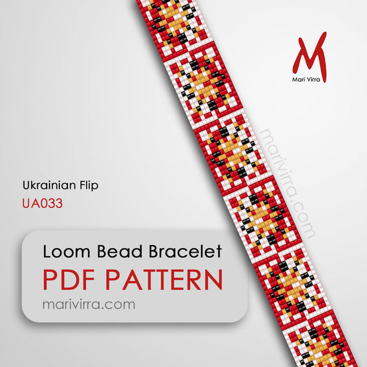 Ukrainian Flip Loom Digital Bead Pattern