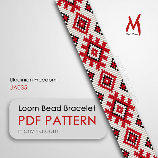 Ukrainian Freedom Loom Digital Bead Pattern