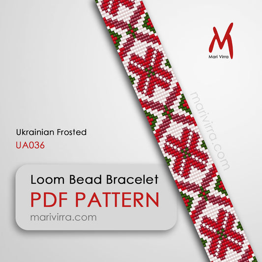 Ukrainian Frosted Loom Digital Bead Pattern
