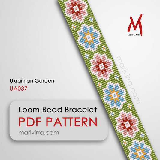 Ukrainian Garden Loom Digital Bead Pattern