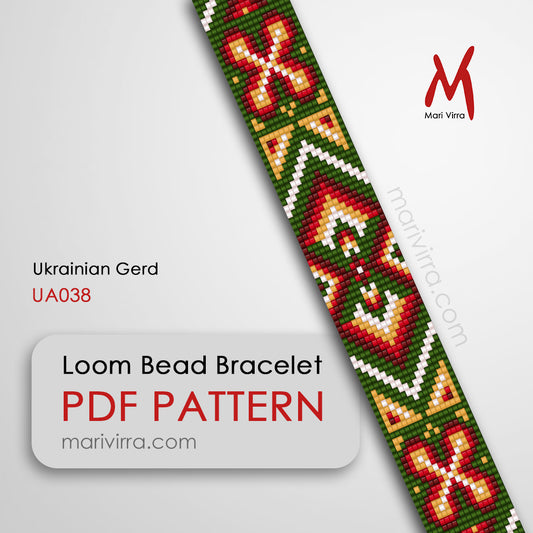Ukrainian Gerd Loom Digital Bead Pattern
