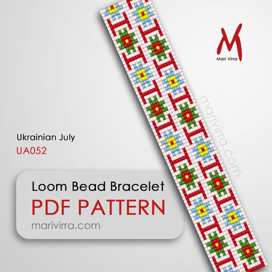 Ukrainian July Loom Digital Bead Pattern