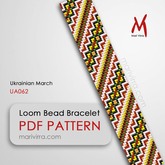 Ukrainian March Loom Digital Bead Pattern