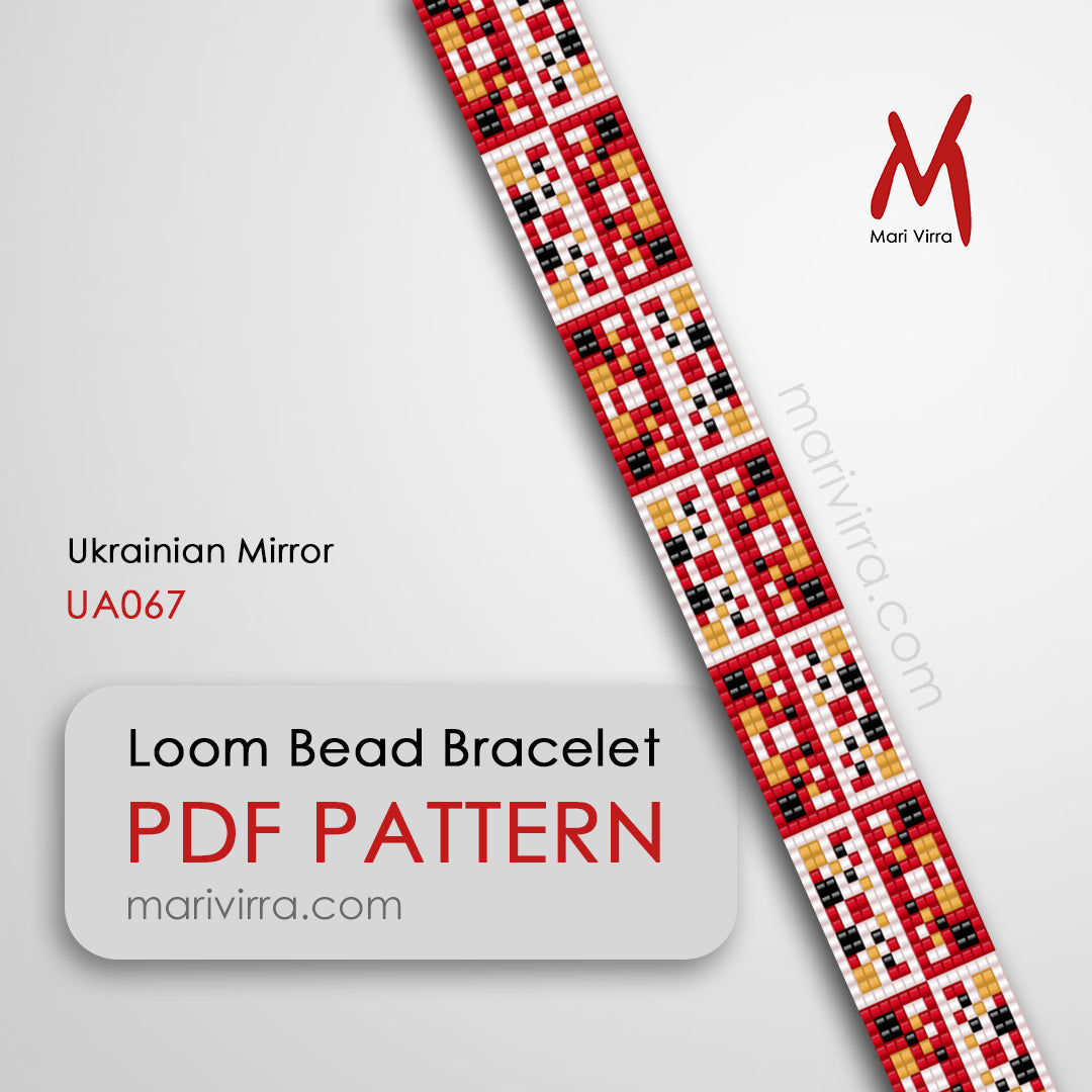 Ukrainian Mirror Loom Digital Bead Pattern