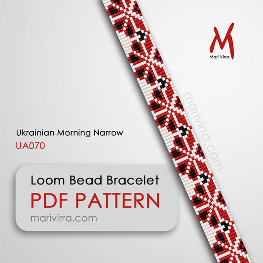 Ukrainian Morning Narrow Loom Digital Bead Pattern