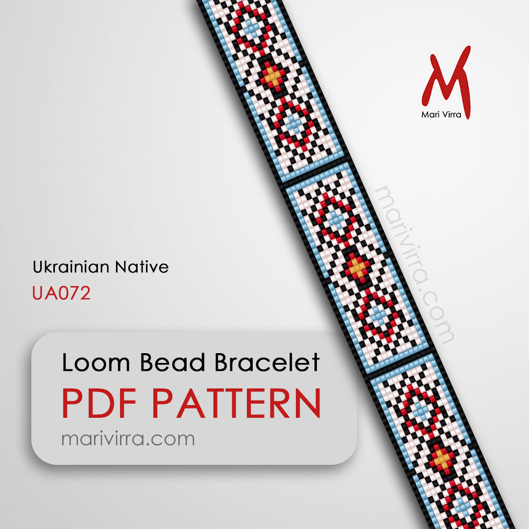 Ukrainian Native Loom Digital Bead Pattern