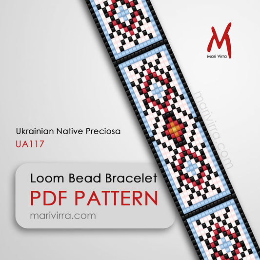 Ukrainian Native Preciosa Loom Digital Bead Pattern