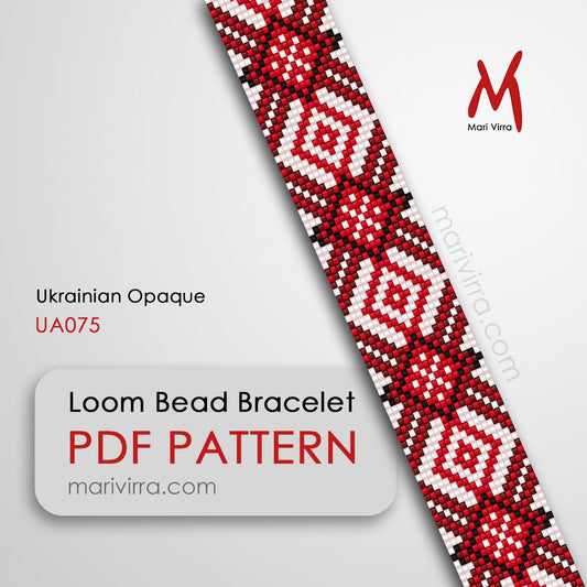 Ukrainian Opaque Loom Digital Bead Pattern