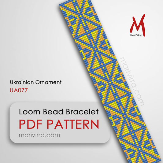 Ukrainian Ornament Loom Digital Bead Pattern