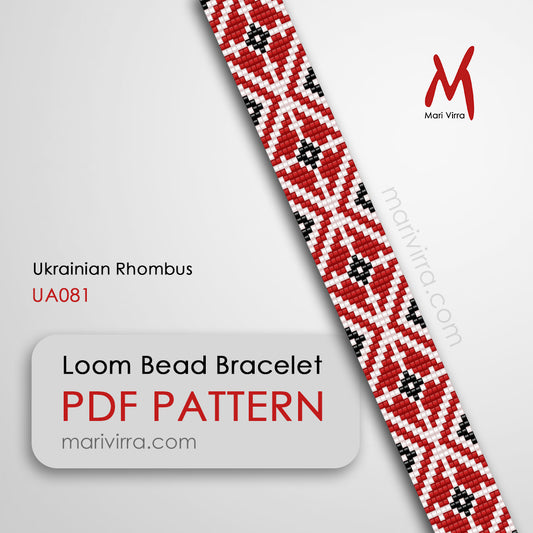 Ukrainian Rhombus Loom Digital Bead Pattern