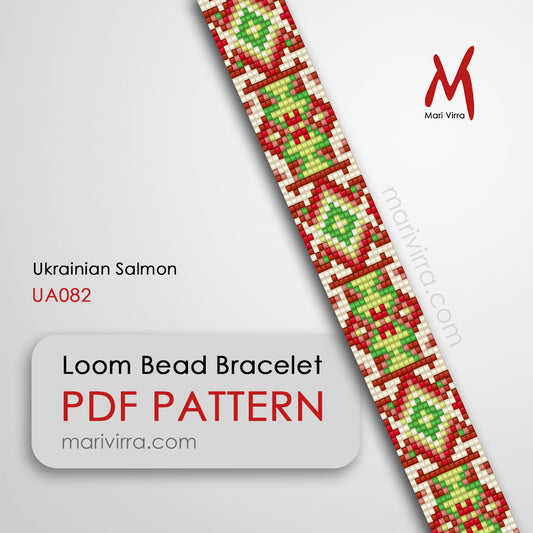 Ukrainian Salmon Loom Digital Bead Pattern