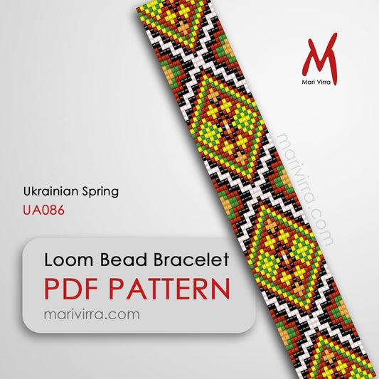Ukrainian Spring Loom Digital Bead Pattern