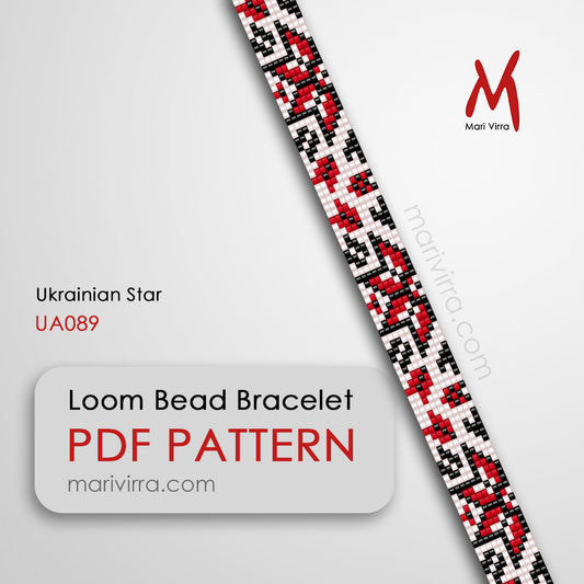 Ukrainian Star Loom Digital Bead Pattern