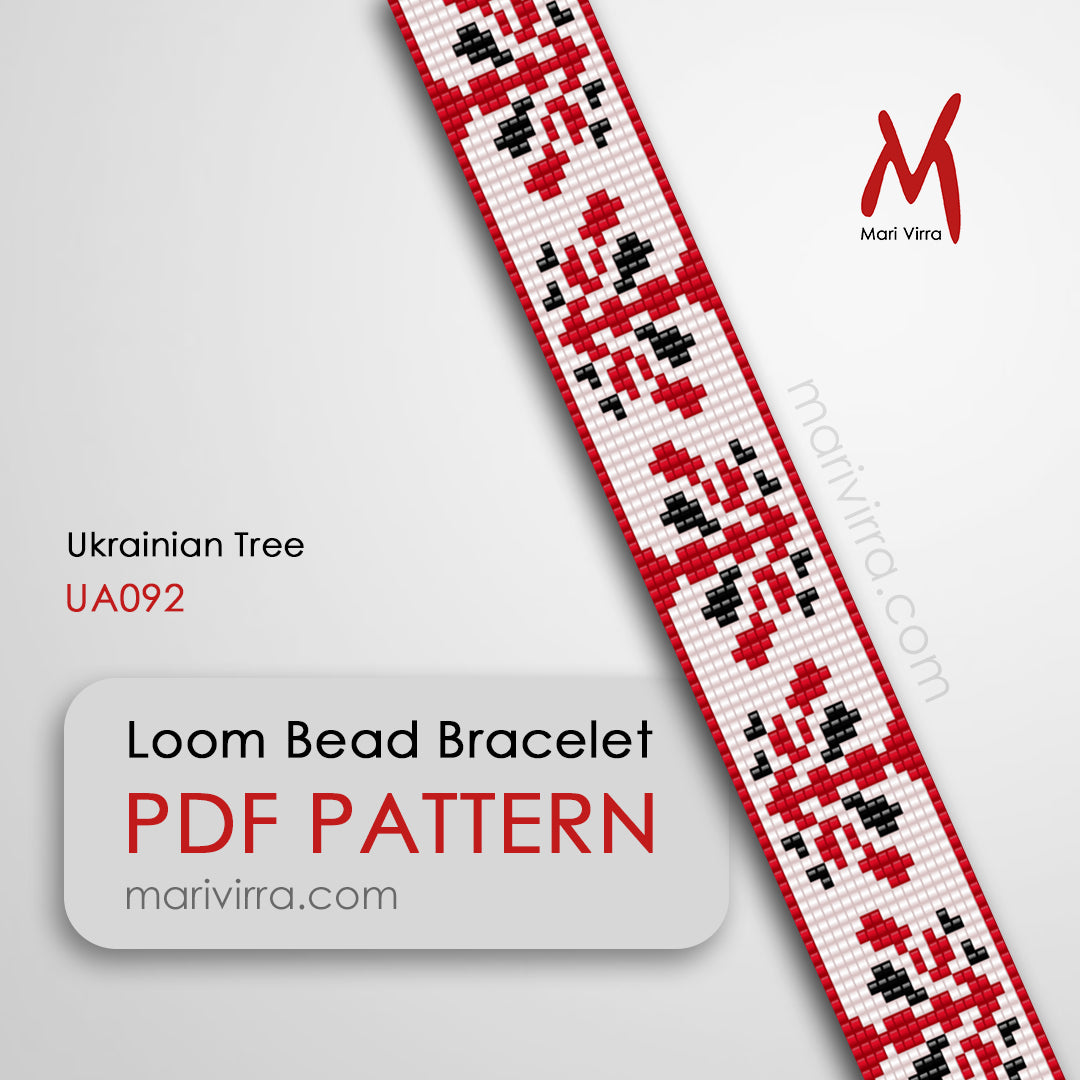 Ukrainian Tree Loom Digital Bead Pattern – MariVirra