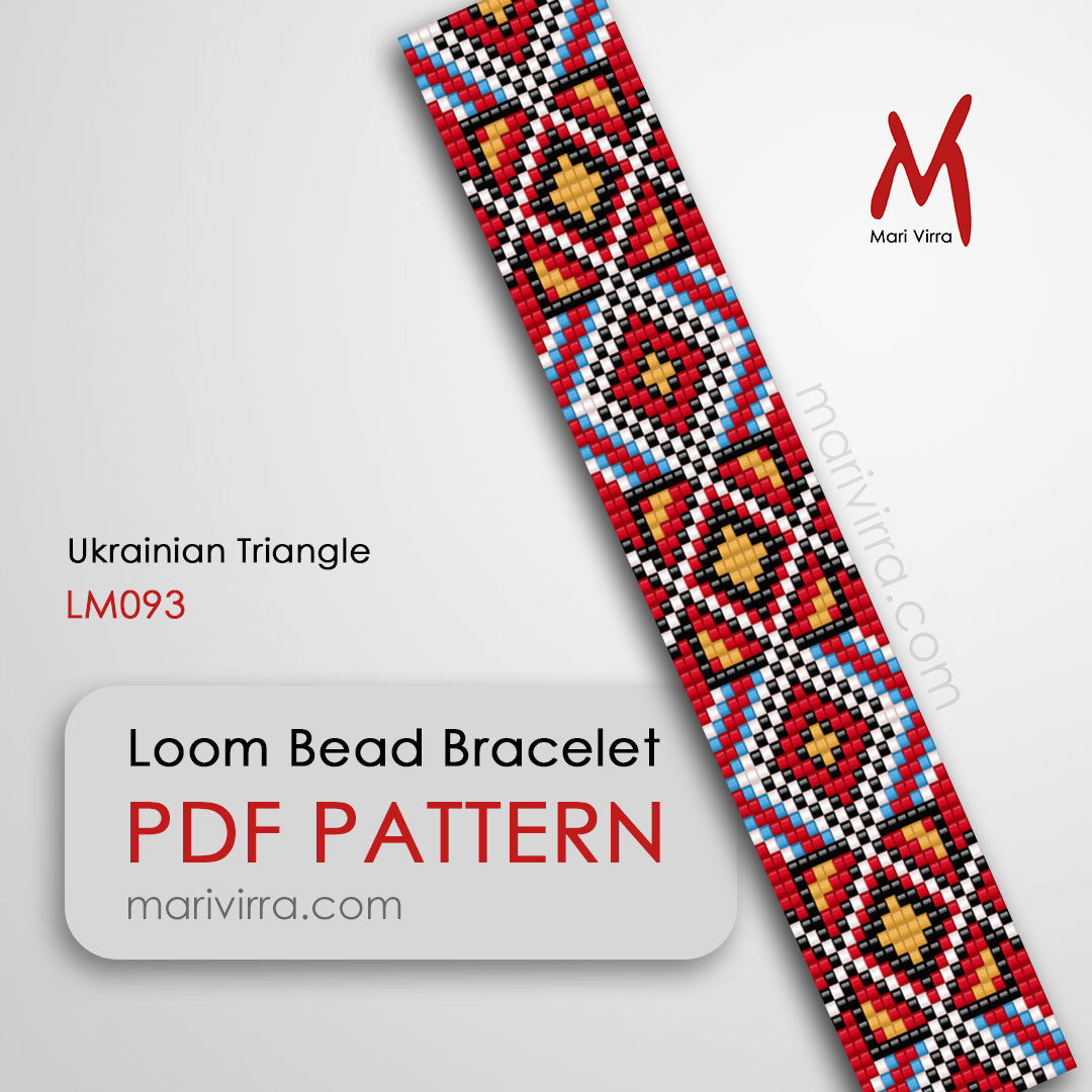 Ukrainian Triangle Loom Digital Bead Pattern