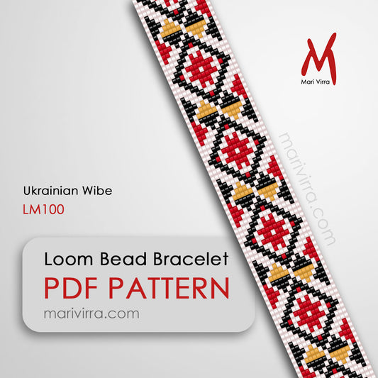 Ukrainian Wibe Loom Digital Bead Pattern