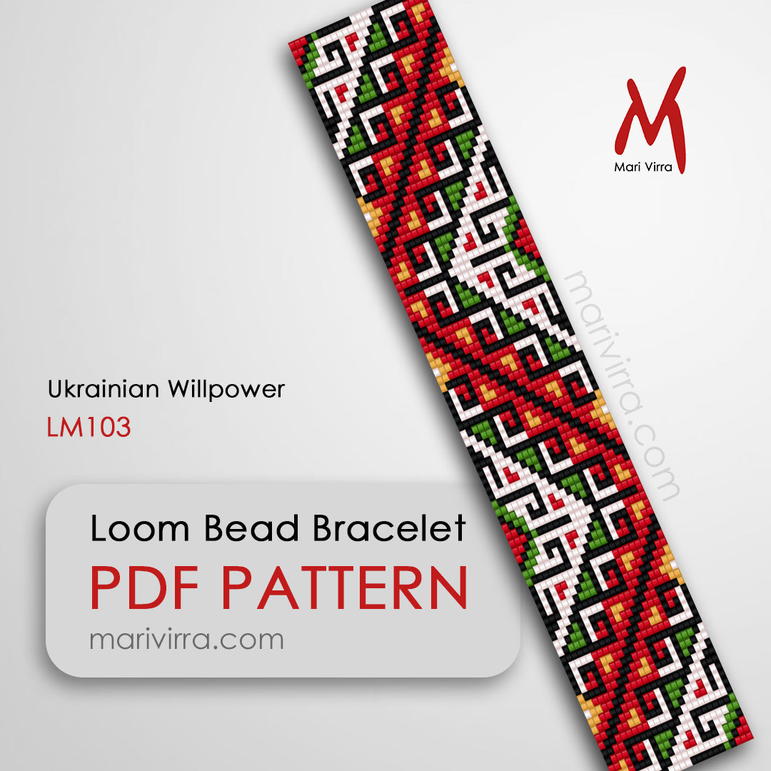 Ukrainian Willpower Loom Digital Bead Pattern