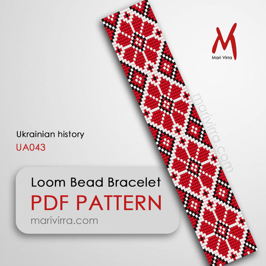 Ukrainian History Band Loom Digital Bead Pattern