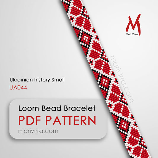 Ukrainian History Small Band Loom Digital Bead Pattern