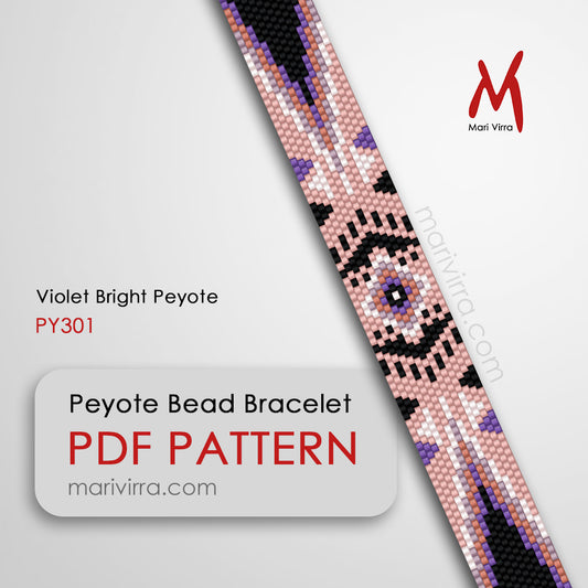 Violet Bright Peyote Digital Bead Pattern