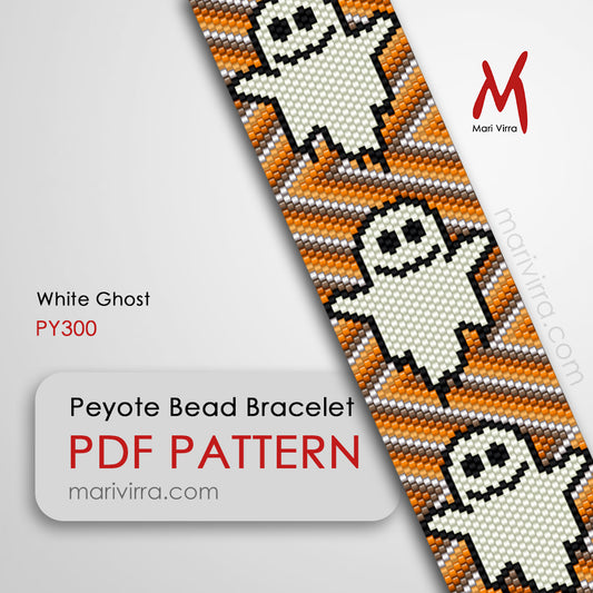 White Ghost Peyote Digital Bead Pattern