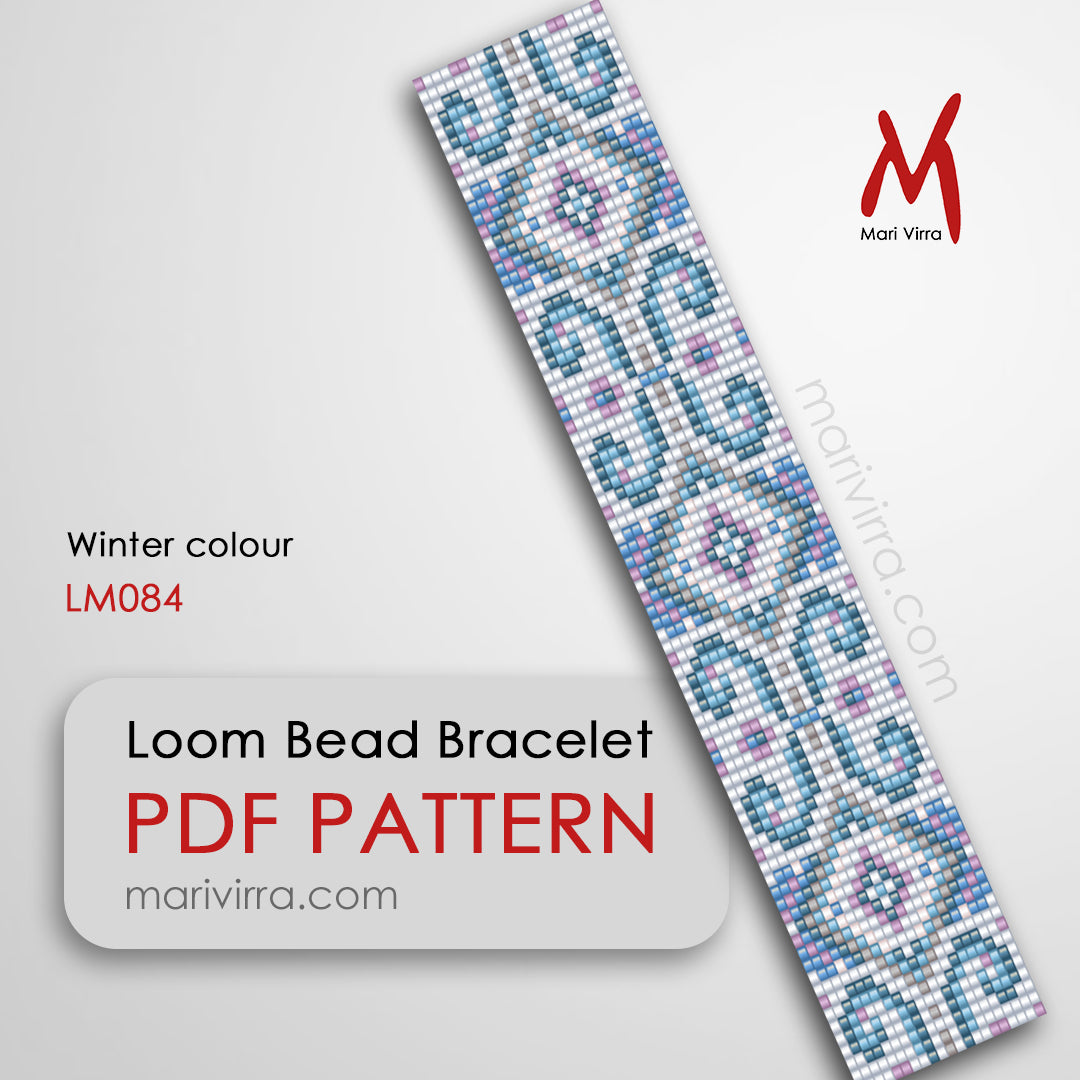 Winter Colour Loom Digital Bead Pattern