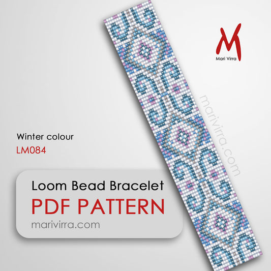 Winter Colour Loom Digital Bead Pattern