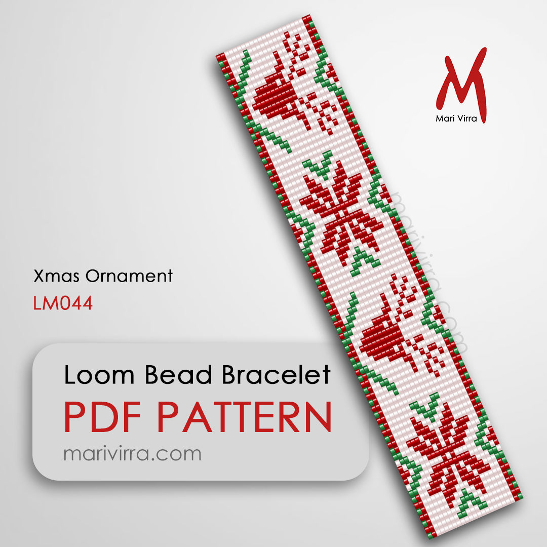 Xmas Ornament Loom Digital Bead Pattern