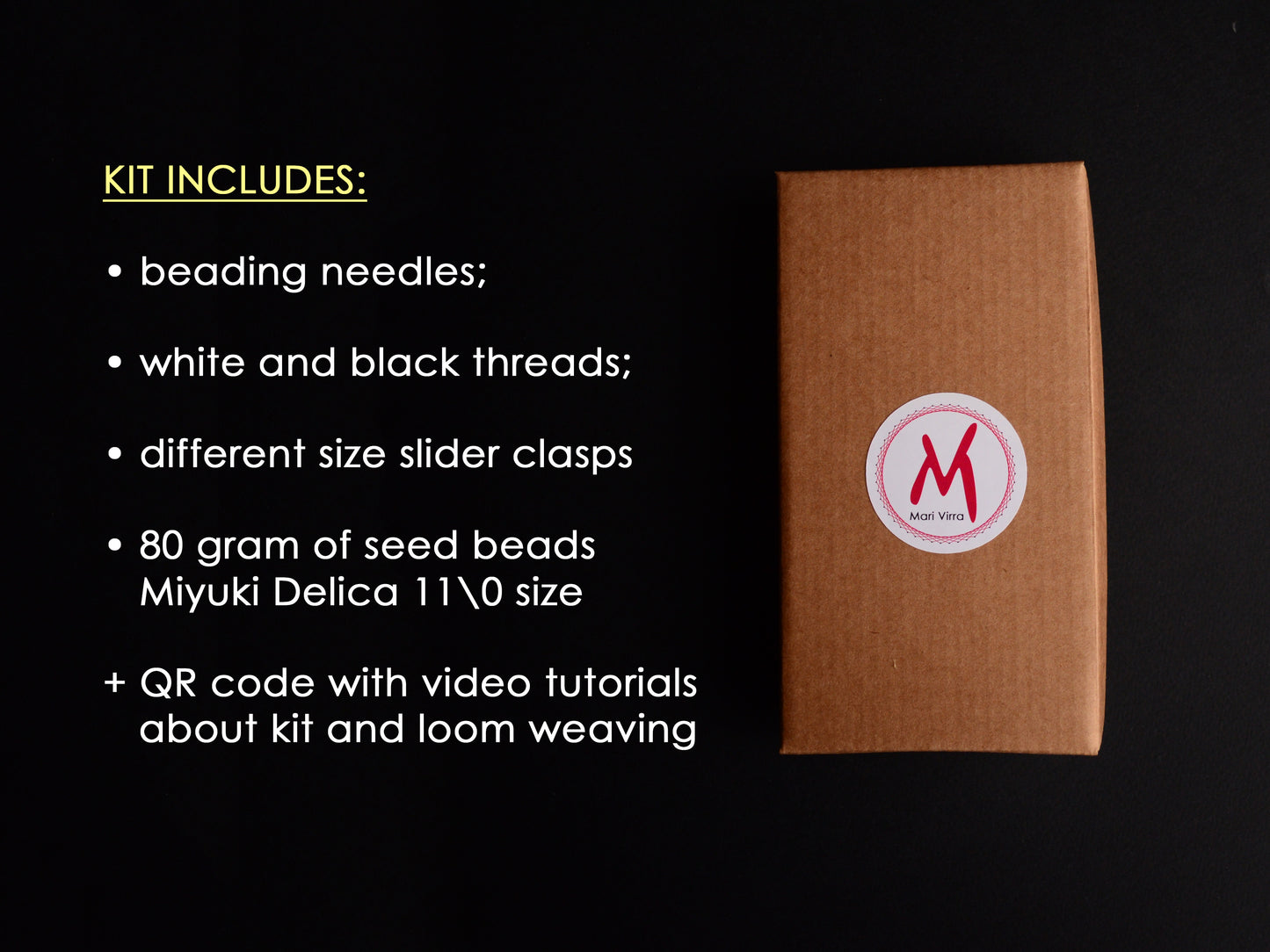 Miyuki Delica Starter Beading Pack Kit for creating Loom Bracelets with 11/0 beads size