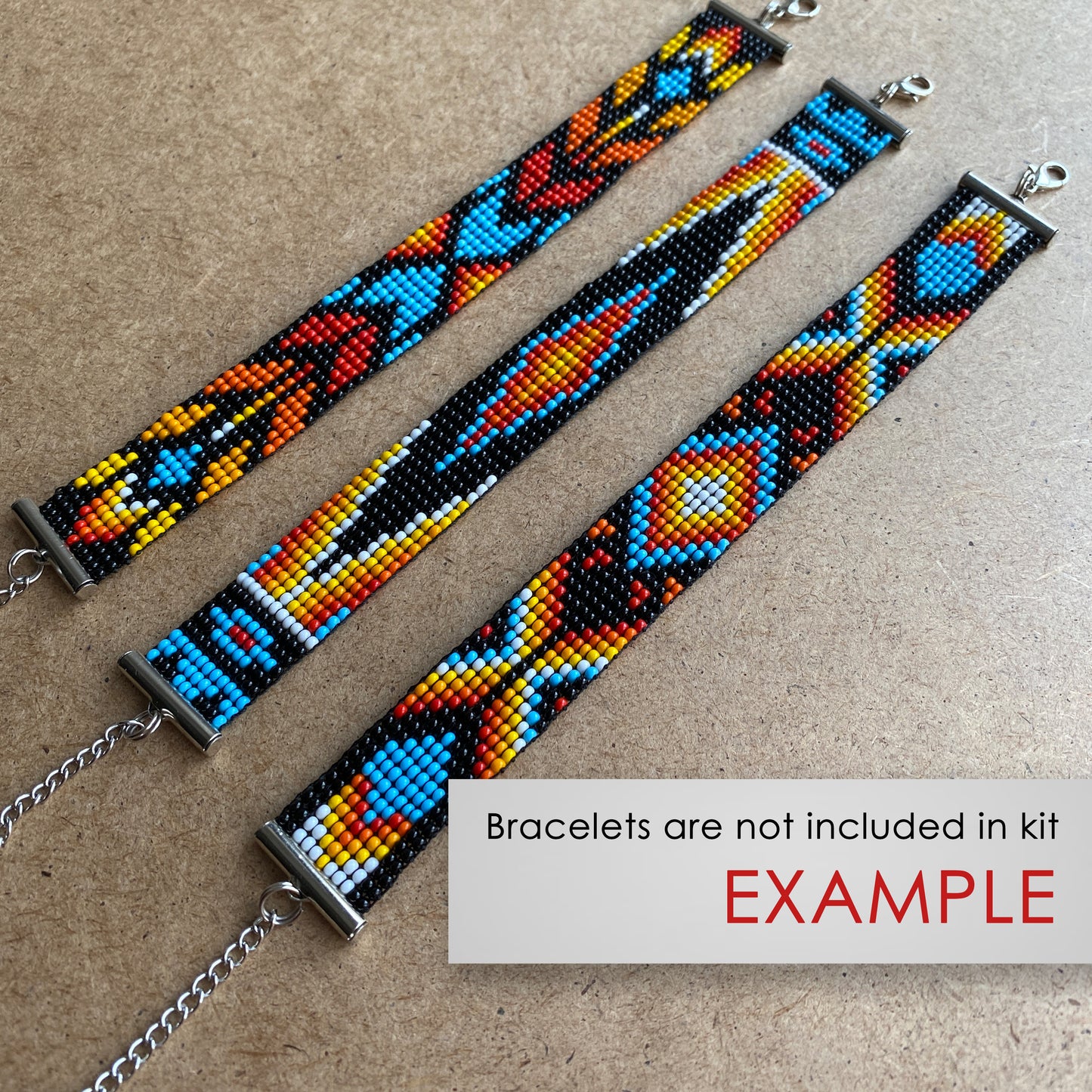 Inspired Bead Kit for creating 3 Loom Bracelets - Jewelry making SET