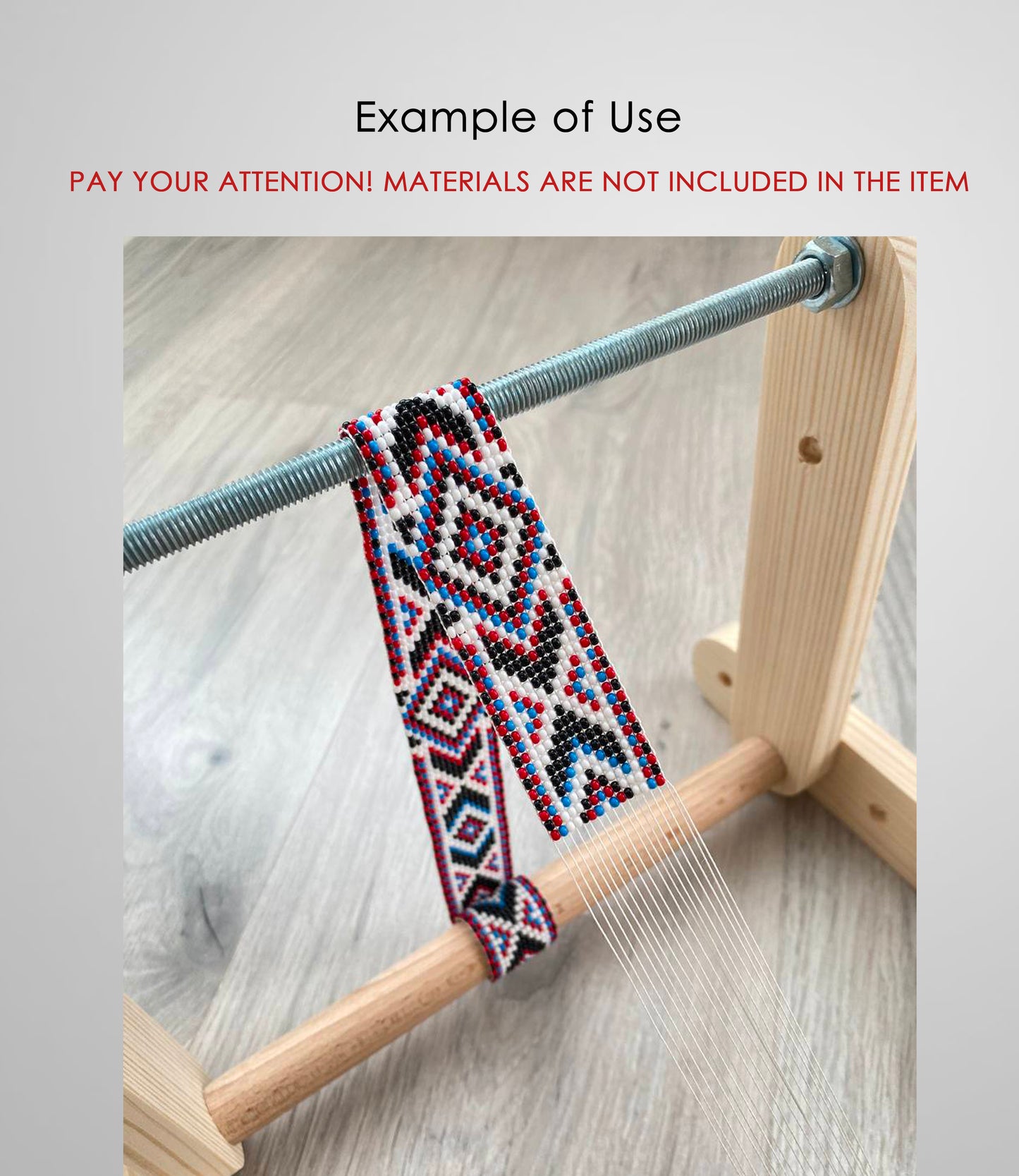 Upright Loom for LONG seed beadwork weaving