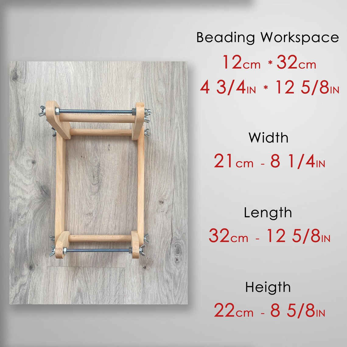 Upright Duo Loom for LONG seed beadwork weaving