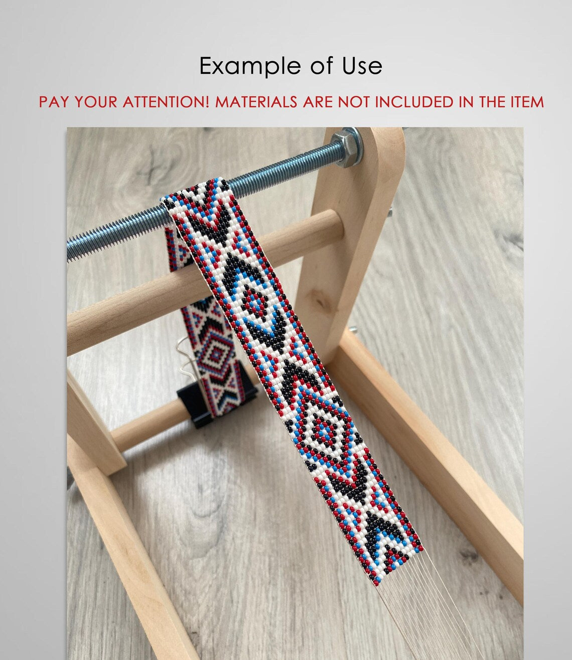Upright Duo Loom for LONG seed beadwork weaving