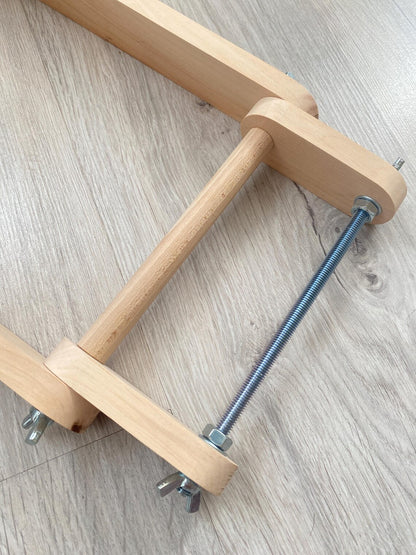 Upright Duo Loom for LONG seed beadwork weaving