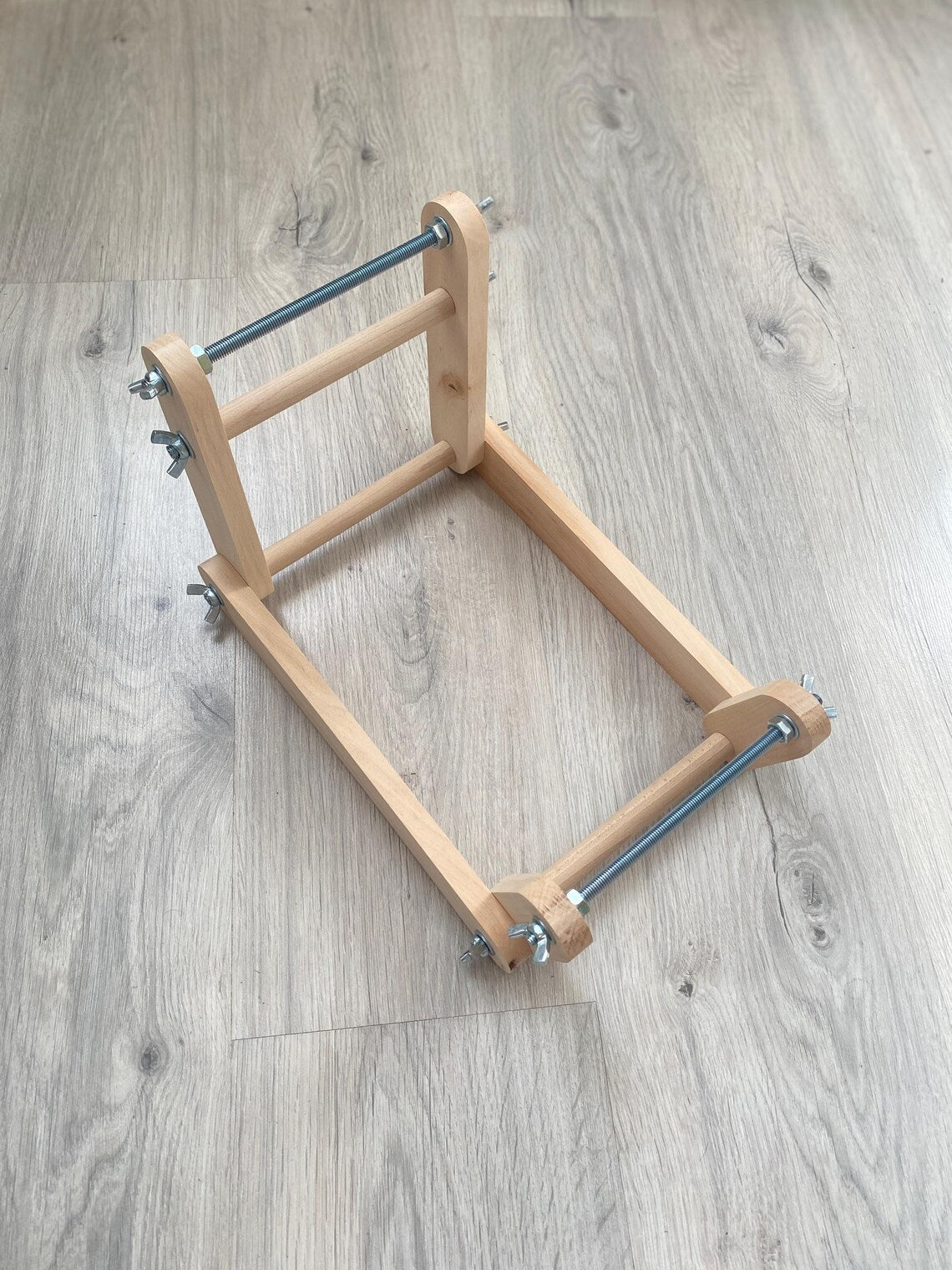 Upright Duo Loom for LONG seed beadwork weaving