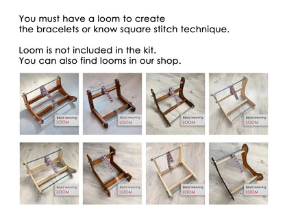 Miyuki Delica Starter Beading Pack Kit for creating Loom Bracelets with 11/0 beads size