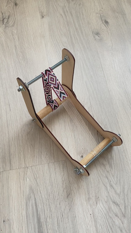 Light Wooden Easy Loom for LONG seed beadwork weaving