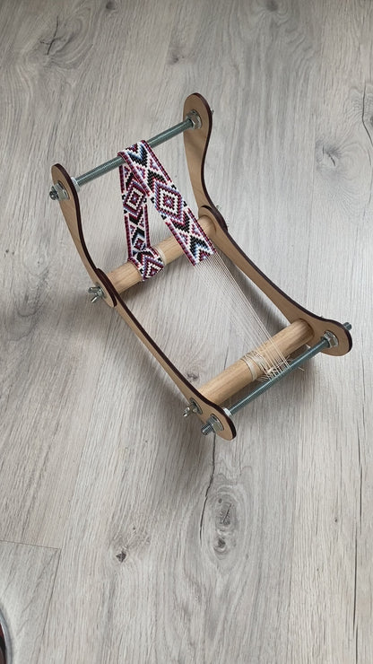 Mini Light Easy Loom for LONG seed beadwork weaving