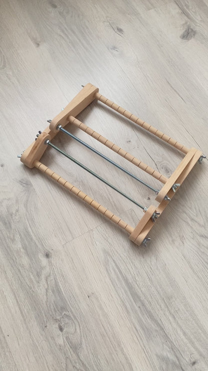 Upright Big Loom for LONG seed beadwork weaving